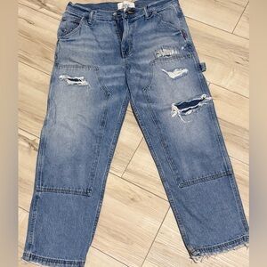 BDG Men's Relaxed Distressed Denim painters Jeans